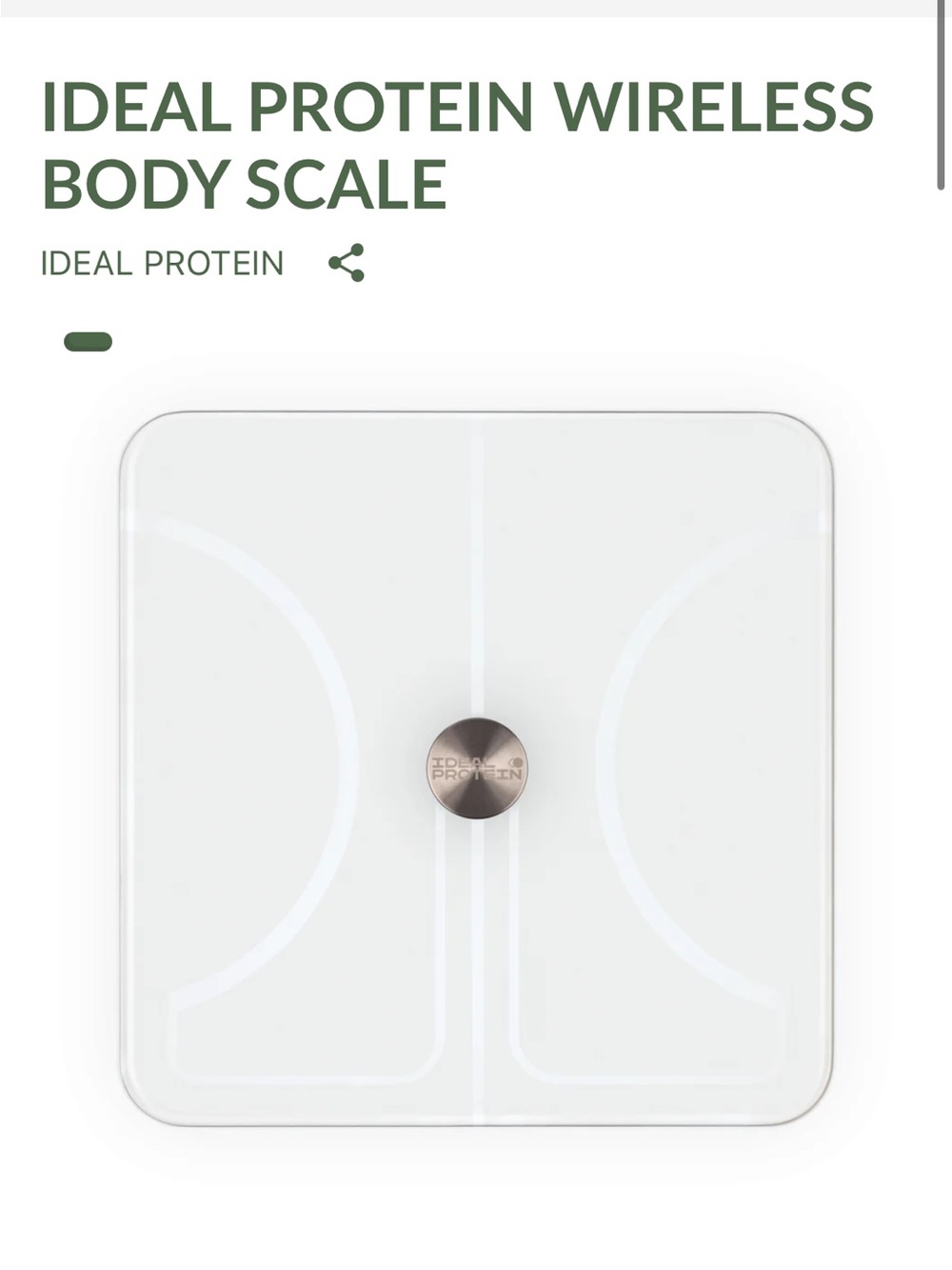 Wireless Body Scale in White